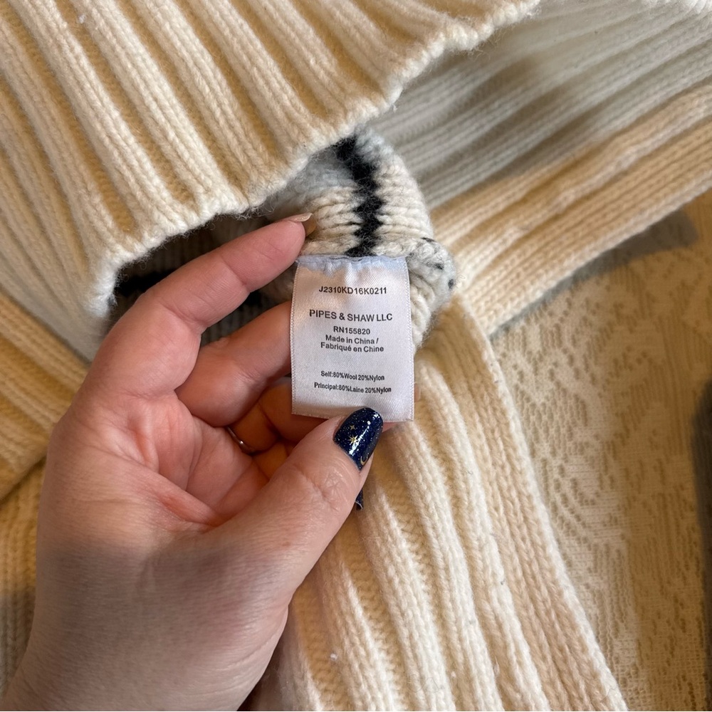 Veronica Beard Viori striped turtleneck wool sweater - Picture 10 of 12